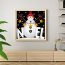 Diamond Painting Christmas Round Rhinestone Wall Picture Decor
