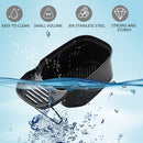 Sink Drain Basket Corner Waste Drainer Food Catcher Strainer (2 Black) Newly