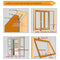 Weather Strips Soundproof Seal Strip Window Door Draught Excluder Foam