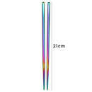 Stainless Steel Chopsticks Tableware Antiskid Food Sticks (Camouflage) Newly