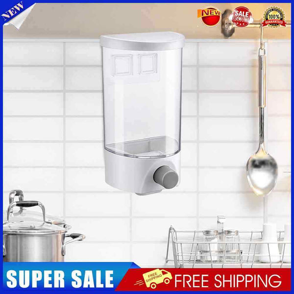 Kitchen Food Storage Box Grain Moisture-Proof Sealed Cans Quantitative Fall Tank