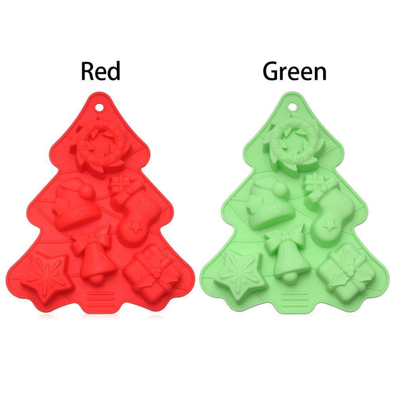 Wax Mold Casting Chocolate Cake Christmas Mold Jelly Ice Tray Baking Mould