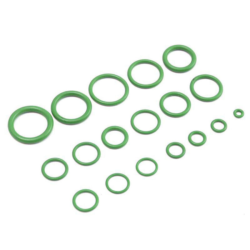 270pcs 18 Sizes HNBR O Rings Rubber Air Conditioning Seal Ring Set (Green) Newly