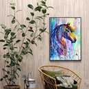 5D DIY Diamond Painting Embroidery Full Round Drill Colorful Horse Mosaic Kits