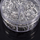1900pcs 5 Models Non Insulated Electrical Crimp Cord Wire End Terminal Ferrules