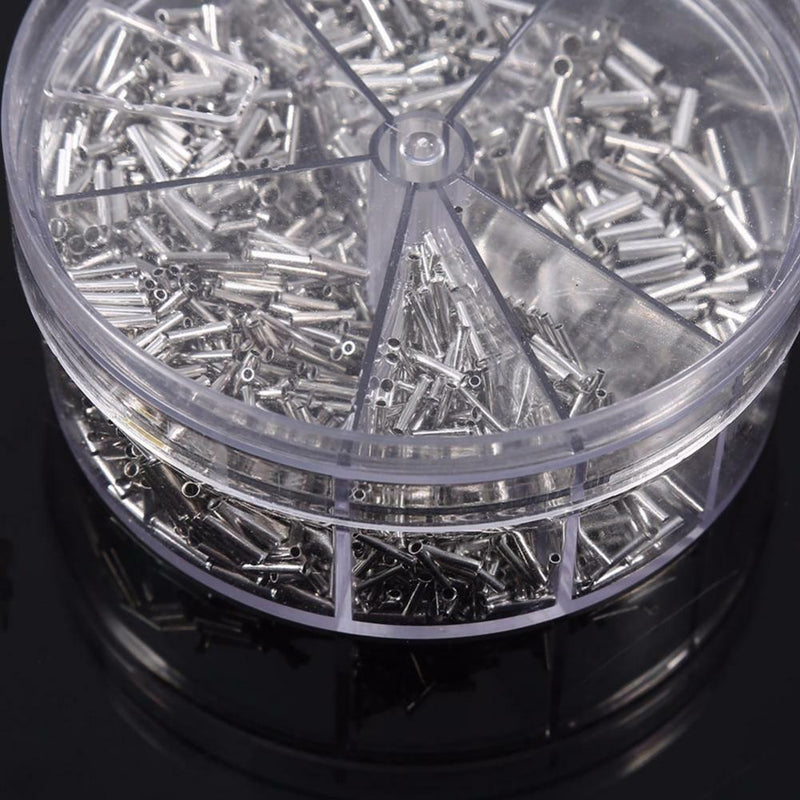 1900pcs 5 Models Non Insulated Electrical Crimp Cord Wire End Terminal Ferrules