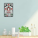 #A Santa Claus Partial Cross Stitch 14CT Cotton Thread Printed Embroidery Kits