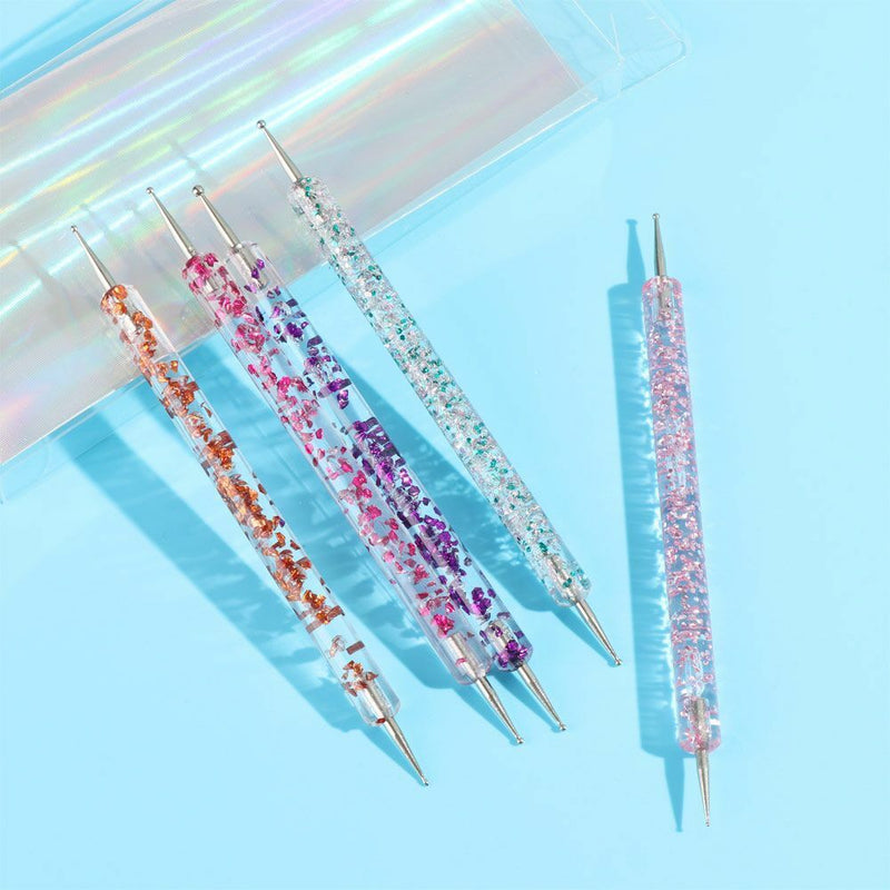 DIY Professional Marbleizing Dotting Pen Painting Nail Art Manicure Tools