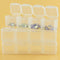 28pcs Nail Art Box Organizer Storage Transparent Jewelry Case Makeup Beauty