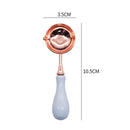 Sealing Wax Spoon Solid Wood Retro Wax Decorative Stamp Craft (Light Blue) Newly