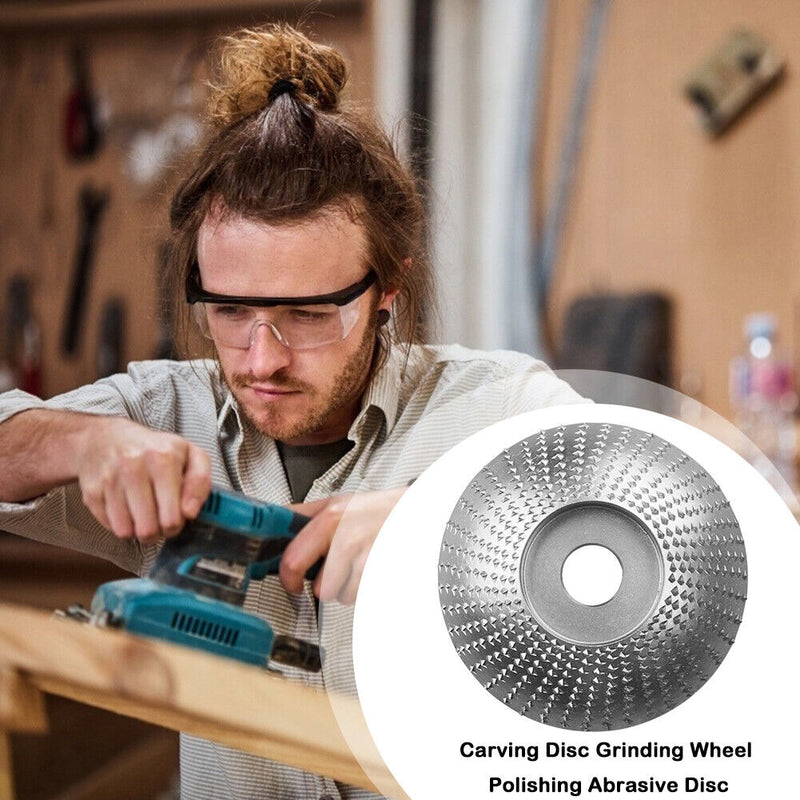 Wood Angle Grinding Wheel Woodworking Abrasive Sanding Carving Rotary Tool Newly