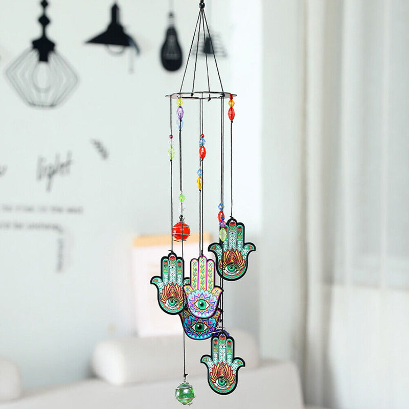 Wind Chimes Rainbow Maker Printed Metal Balcony Printed Windchimes Decorations