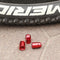 10pcs Aluminum Bicycle Tyre Tire Presta Valve Stem Caps Dust Covers (Red)