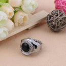 Charm Electronic Quartz Agate Round Elastic Finger Ring Watch Women Jewelry