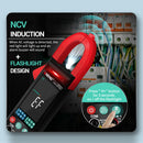Professional Portable Digital Multimeter Clamp DMM Measuring Meter (Red) Newly