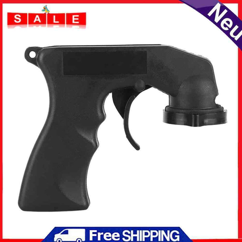 Car Paint Care Aerosol Spray Gun Adapter Handle with Handle Trigger Black