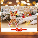 Wooden Sleigh Christmas Tree Hanging Ornaments Shop Window Pendant Xmas Decor