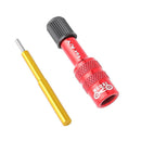 MUQZI Mountain Bike Bicycle Fork Schrader Valve Adapter Converter (Red)