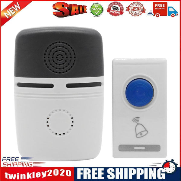 Wireless Remote Control 32 Ring Tone Doorbell Transmitter+?Receiver (Black)