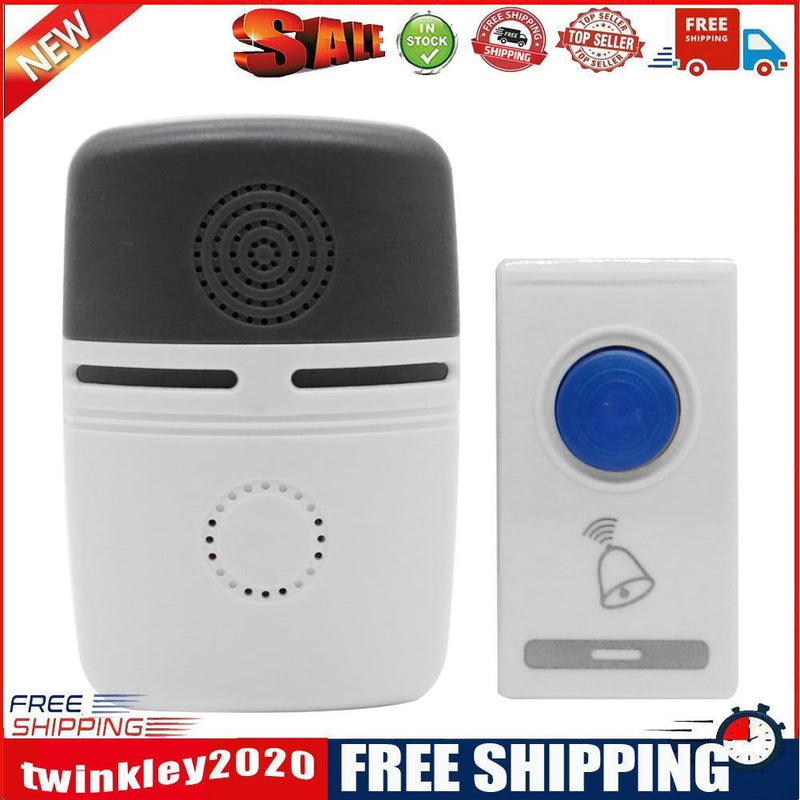 Wireless Remote Control 32 Ring Tone Doorbell Transmitter+?Receiver (Black)