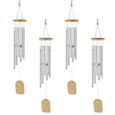 Garden Decoration Aluminum Tubes Wind Chime Hanging Decorations Solid Wood