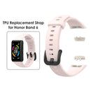 Silicone Smart Watch Strap for Honor Band 6 Replacement Wristband (Pink) Newly