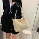 Straw Totes Shoulder Bag Women Korean Retro Large Capacity Summer Woven Handbag