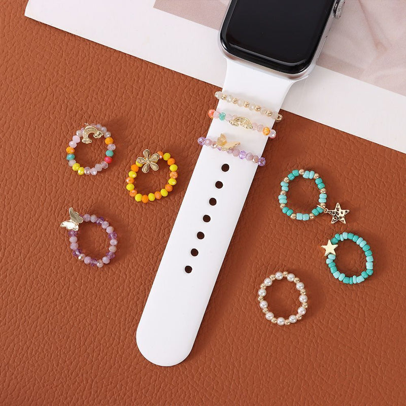 Diamond Wristbelt Charms Strap Accessories Watch Band Ornament Decorative Ring