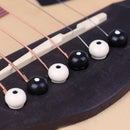 15x Acoustic Guitar Nut Saddle Guitar String Pins Puller Replacement Accessories