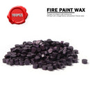 Fire Paint Sealing Wax Tablet Lacquer Seal Envelope Decor (Violet Black)