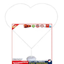 PVC Heart Balloon Arch Kit Arch Backdrop Stand Holder for Birthday Party Newly