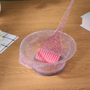 Hair Coloring Bowl with Ear Cap Hair Dye Mixing Tint Hairdressing (Pink) Newly