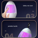 Silent Mosquito Killer LED UV Lamp Fly Bug Insect Trap Night Light (White) Newly