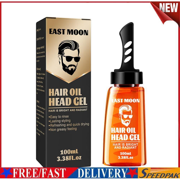 Hair Wax Comb Hair Oil Easily Clean Long-lasting Non-greasy Hold Hair Gel #F