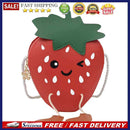 Cute Cartoon Strawberry Crossbody Bag Girl Kids PU Shoulder Small Money Pouch