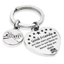Steel Key Chain Keyring Heart Good Friend Message Giftes Friend Beast L4S5