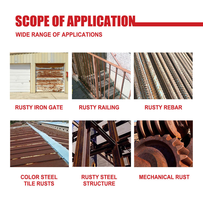 100ml Metal Surfaces Anti-Rust Car Chassis Rust Converter Rust-free Primer