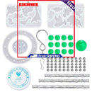 Epoxy Molds Wind Bell Mold with Craft Supplies for Home Garden Decor - 72 Pcs