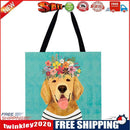 Dog flowers Printed Shoulder Shopping Bag Casual Large Tote Handbag