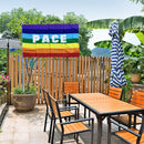 Peace Flag, Rainbow Flag, Vivid Colors Without Flagpole f? Interior - and