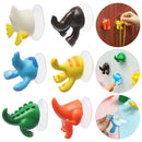 Animal Tail Strong Vacuum Waterproof Sucker Key Holder Hanger Hooks Wall Hook
