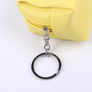 Leather Women Cute Cartoon Emotion Coin Holder Purses Mini Clutch (Yellow)