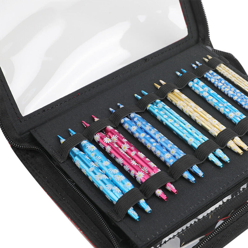 Daisy Circular Needles Set Detachable Crochet Yarns Knitting Kits with Case