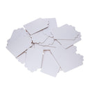 100pcs Blank Label Cards Kraft Paper Wedding Gifts DIY Hanging Tag(White) Newly