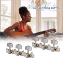 2x Metal Guitar Tuning Pegs Machine Head Tuners for Classic Folk Guitar Parts