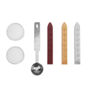 Ancient English Alphabet Letter Metal Seal Wax Stamps Sticks Candles Set (M