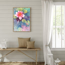 5D DIY Diamond Painting Full Round Drill Lotus Pond Mosaic Landscape Crafts