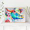 Animals Oil Painting Kit by Numbers Lion Bull Dolphin Tiger Coded Hand Drawing