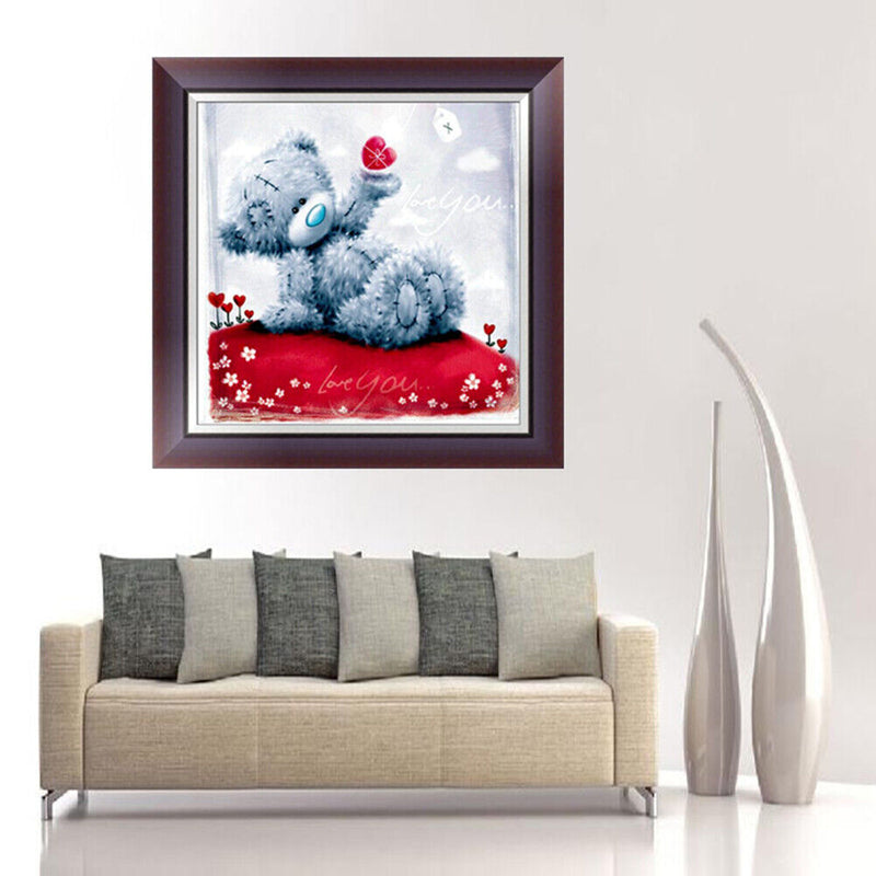 DIY5D Heart Bear Diamond Embroidery Painting Cross Crafts Stitch Home Decor