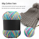 50g Soft Scarf Hat Crochet Knitting Yarn Gradient Color Baby Milk Cotton Yarn